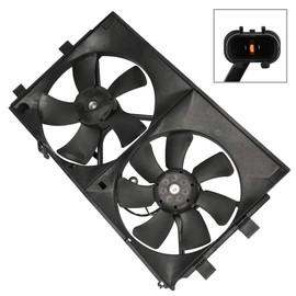 Radiator Condenser Fan Assembly Cooling Fan Driver Passenger Side/LH RH KFKGF Universal Slim Fan Push Pull Radiator Condenser Fan Assembly Cooling 12V Mount Kit 2008-2017 for Mitsubishi for Lancer