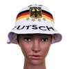 Generisch Germany Sun Hat 2.0, Fishing Hat, Fan Hat, White