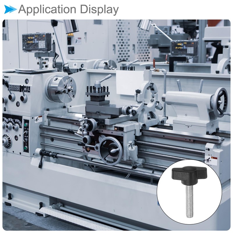 CoCud Tee Wing Knobs Thumb Screw, M6 x 30mm Male