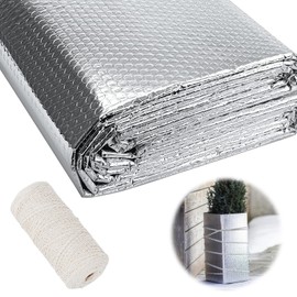 DAZZTIME Winter protection for plants, cold protection film, 5 x 1 m, winter protection for pot plants, frost protection film, insulating film for plants, thermal film, for pot plants, breathable