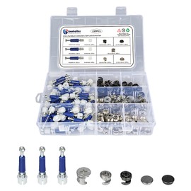 Cam Lock Nuts and Cam Screws,3-in-1 Furniture Connectors Cam Lock Screw Set (220 Pcs), Compitable with IKEA Hardware Parts,for Drawer Dresser Cabinet Deck