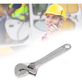 2Pcs Silver Mini Adjustable Wrench Small Shifting Spanner Mini Repair Maintenance Hand Tool for Tightening or Loosening Nuts and Bolts