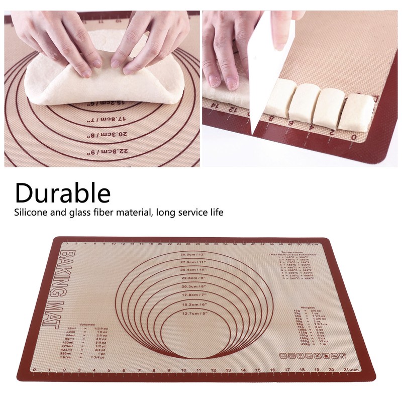 Silicone Glass Fiber Baking Pan Mat Kneading Mat Baking Sheet