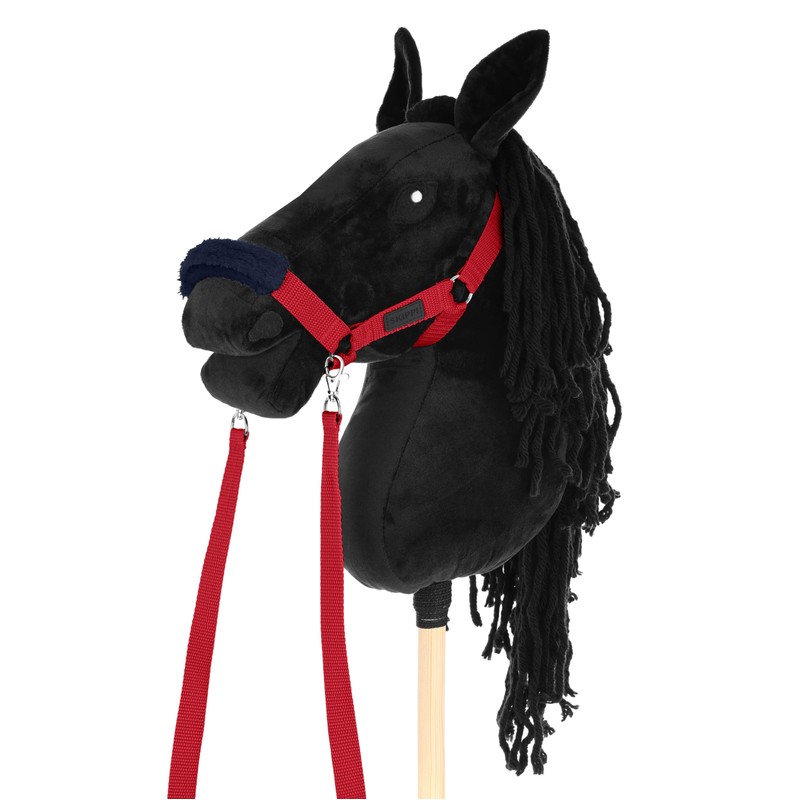 SKIPPI Halter for Hobby Horse - Red, Hobby Horse Accessories,