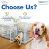 Qoility Clear Acrylic Dog Playpen Indoor, Expandable Size & Flexible