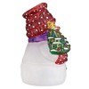Snowman With Tree Candle Light Ornament