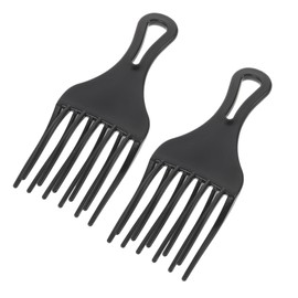 VICASKY 2Pcs Wide Tooth Plastic Hair Comb Small Rake Comb for Detangling Styling and Scalp Massage Hair Accessories for Men Salon Use and Professional Stylists