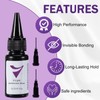 V Light Hair Extension Glue, UV Bond Adhesive, Remover Solution