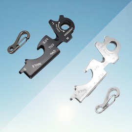 Heavy Duty Metal Keychains with Carabiner Clip,Multitools for Key Ring,Metal Bottle Opener and Screwdriver with Different Type as Small Tool for Man and Women,Cute Key Holder as The Gift