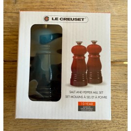 Le Creuset Petite Salt And Pepper Mill Set, Deep Teal, NEW NIB