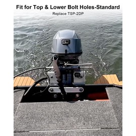 Transom Support Plate Kit for Lower Bolt Holes Standard Replace TSP-2DP, Cast Aluminum 12”x 2” Thickness 3/8”