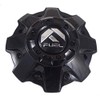 Fuel Gloss Black with Black Rivets Wheel Center Cap ONE