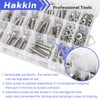 Hakkin 360PCS M5 M6 M8 Flange Bolts and Nuts Assortment