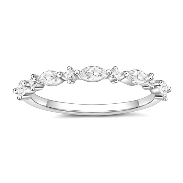 SHINYSO 14K Gold Plated Wedding Band for Women Thin Stacking