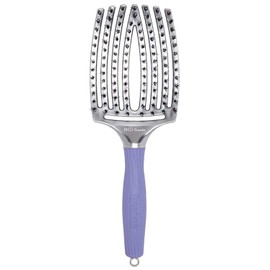 Olivia Garden FingerBrush Scalp-Hugging & Vented Combo Paddle Hair Brush (ionic & 100% boar bristles) FBCO-GD (Grande)