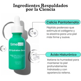 TIMELESS suero facial con ácido hialurónico y vitamina B5 30 ml - serum hidratante facial para piel seca o sensible - skincare con ácido hialurónico y pantenol