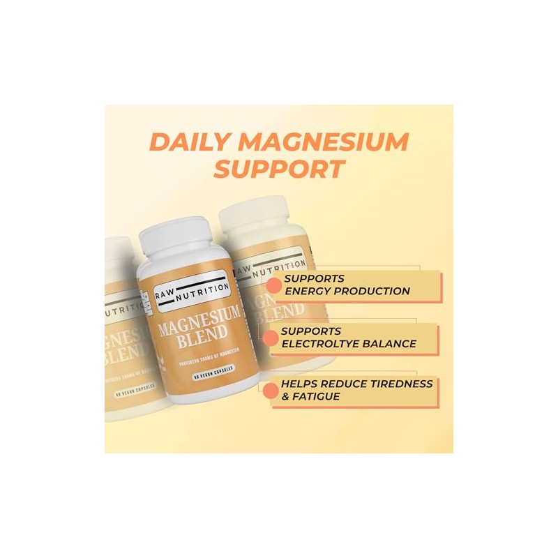 Magnesium Glycinate Blend – 396mg Multi-Source Complex (Bisglycinate, Oxide, Lactate)
