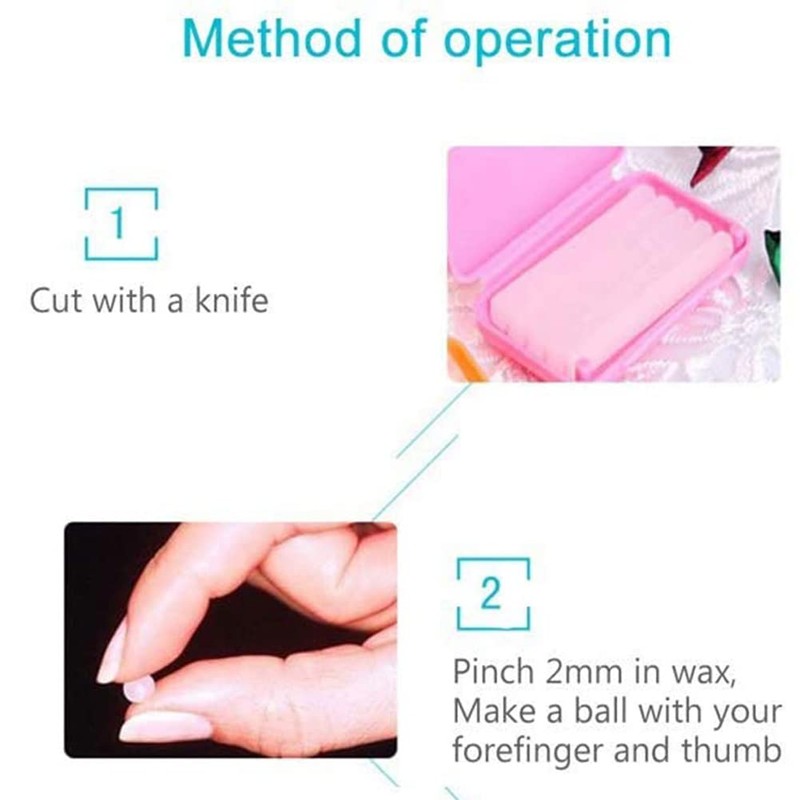 Chargenyang 6 Boxes Dental Oral Care Orthodontics Wax with Fruit