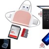 Multi-port 4 in1 Universal SD TF Card Reader,SD Card Reader
