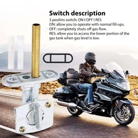 Petcock Fuel Tank Switch Valve For Kawasaki KDX200 KDX220 KDX250