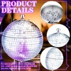 Hoolerry 2L Disco Ball Ice Bucket with Lid Mirror Silver