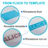 Rhinestone Flock Sticky Template Material for Hotfix Rhinestones, 12"x12" 30x30cm