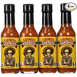 Gringo Bandito Hot Sauce, Original Red, 5 Ounce (Pack of 4)