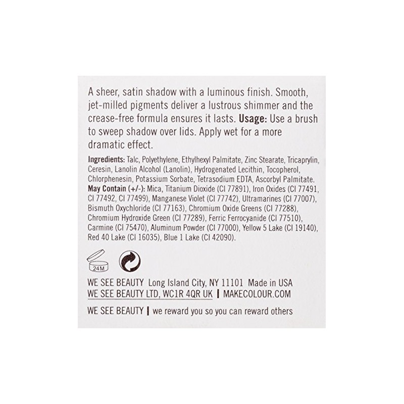 MAKE Cosmetics Matte Finish Eye Shadow, Hudson Green