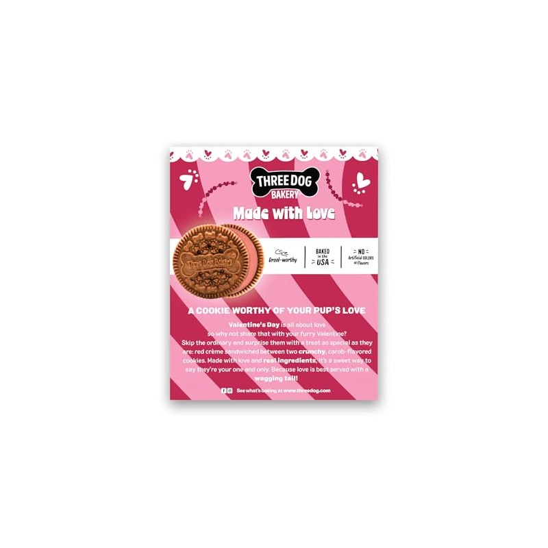 Three Dog Bakery Red Velvet Valentine's Day Lick'n Crunch 13