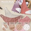 Wrrernsin Muslin Baby Bibs for Unisex Boys Girls, 10pack Cotton