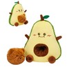 OLAOLA Avocado Cuddly Toy with Hidden Bear Plush Toy, 30
