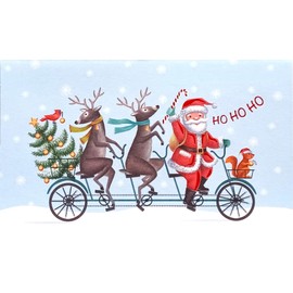 Have A Happy Joyful Oh So Wonderful Very Merry Christmas Check Money Holder Greeting Card