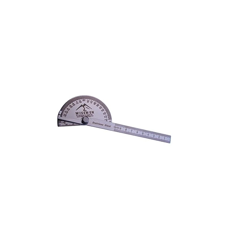 Wisemen Trading Bevel Gauge Ruler Stainless Steel Angle Range 0-180