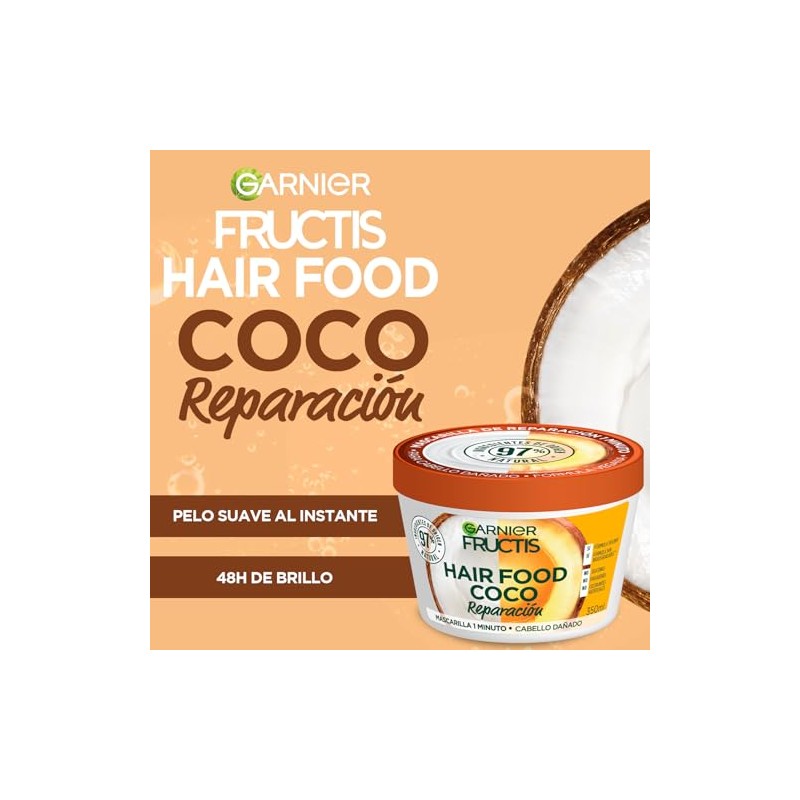 Kit Garnier Fructis HairFood Coco mascarilla para cabello dañado 2Pack