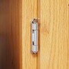 DecoBasics Brushed Nickel Cabinet Hinges for Kitchen Cabinets (1 Pair