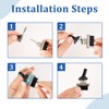 2 Pcs Metal Toggle Switch On/Off 12V 25A SPST 2