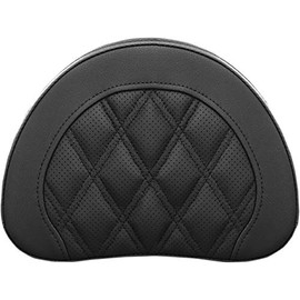 Saddlemen 051344 Half-Moon Sissy Bar Pad for Road Sofa LS Seat - 10in. x 8in. - Black