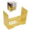 Retractable Book End Stable Adjustable Elegant Yellow Decorative Bookends for