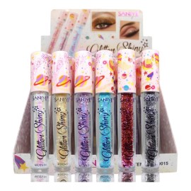 Saniye 6pz De Delineador Glitter Shine Saniye