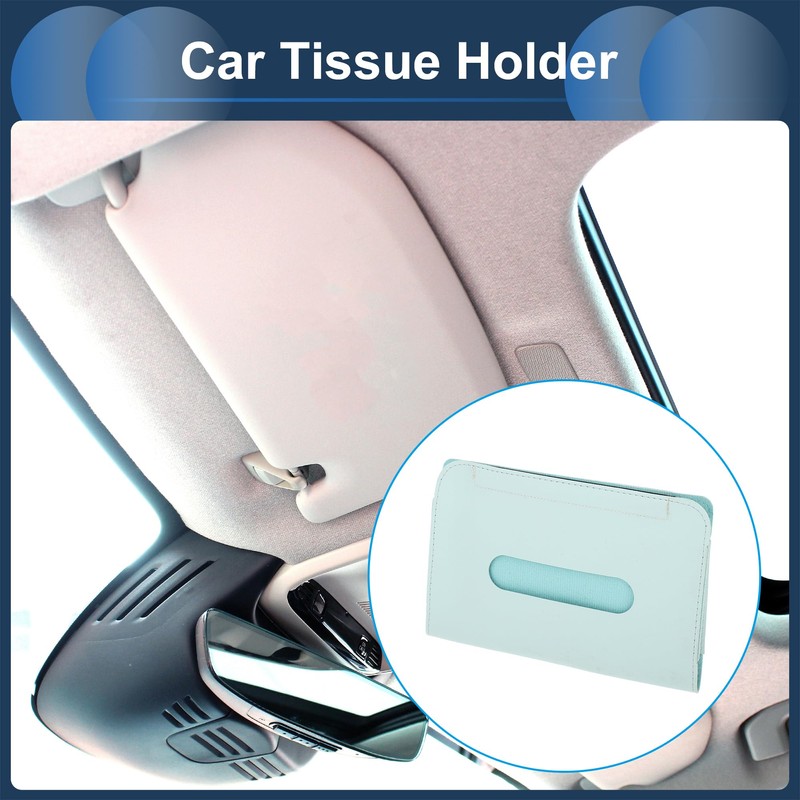 INFINAUTO Car Tissue Holder, Auto Sun Visor Napkin Holder, Car