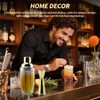 Gold Cocktail Shaker Set with Measuring Jigger, Mixing Spoon &