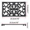 Sumnacon 2Pcs Rectangle 10 x 6.1 Inch Cast Iron Trivet