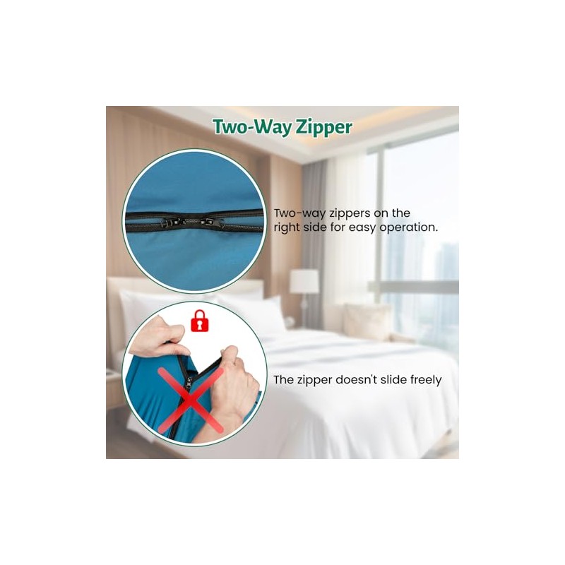 Ultralight Satin Sleeping Bag Liner for Travel and Camping