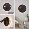 ZEROUNO Hardwired Sconces Wall Mounted Reading Lights with Switch LED