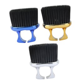 Baluue 3pcs Beard Brush Men Portable Neck Duster Grooming Brushes Lightweight Barber Accessories for Beard Care and Hair Styling Material Travel-friendly Design