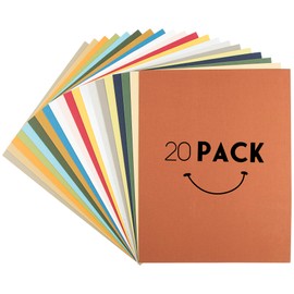 Golden State Art, 11x14 Matboard Mat Board Blanks - Assortment Color Uncut Mats for DIY Projects, Presentation Boards, Art Crafts (20 Pack)