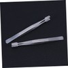 Ipetboom 3pcs Stainless Steel Stamp Tweezer Lightweight Nipper for Eyelashes