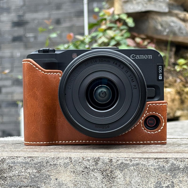 MUZIRI KINOKOO Case for Canon EOS R50V Camera, PU Leather