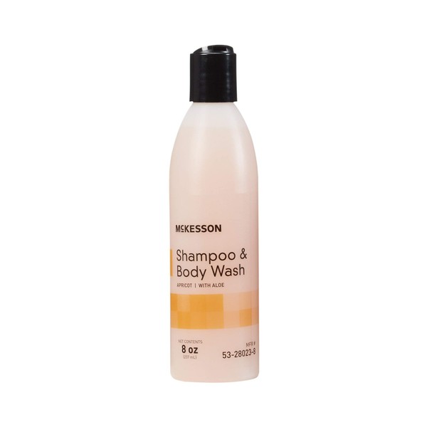 McKesson Shampoo and Body Wash with Aloe, Apricot Scent, 8 oz, 1 Count