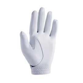 FootJoy Cyflex Men's Golf Gloves, White/Navy, 9.4 inches (24 cm), multicolor (white / navy)